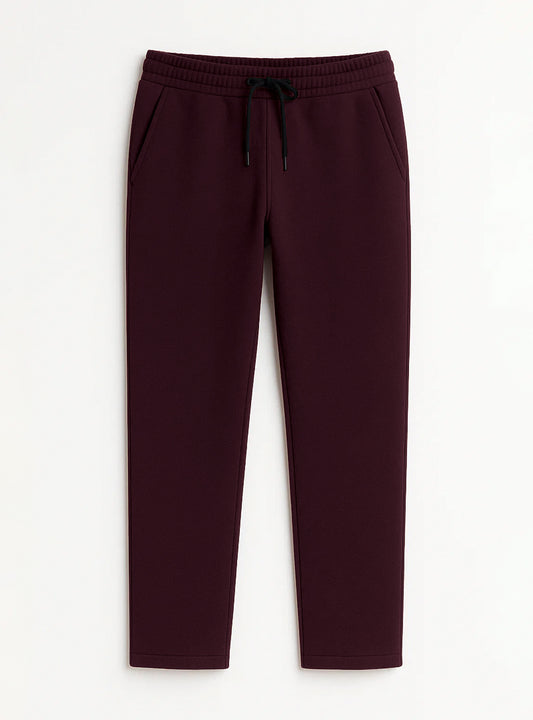 Wine Dark Red Everyday Trouser