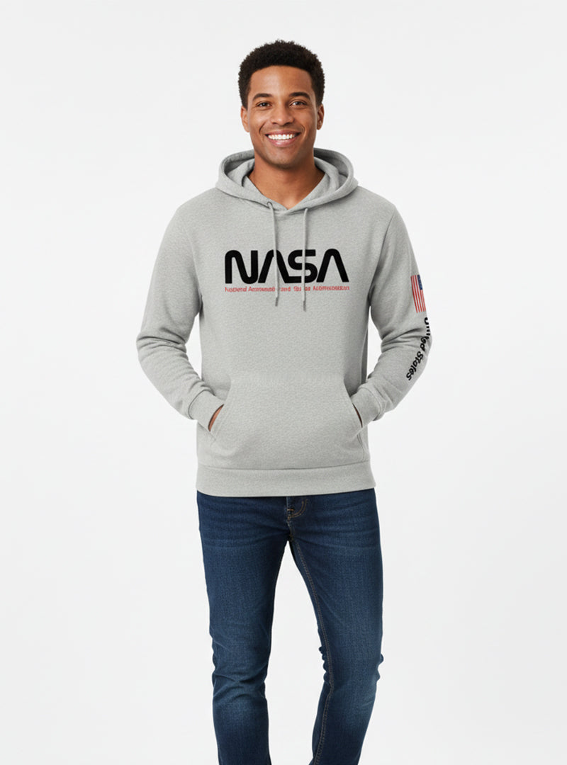 warm fleece pullover men's hoodie