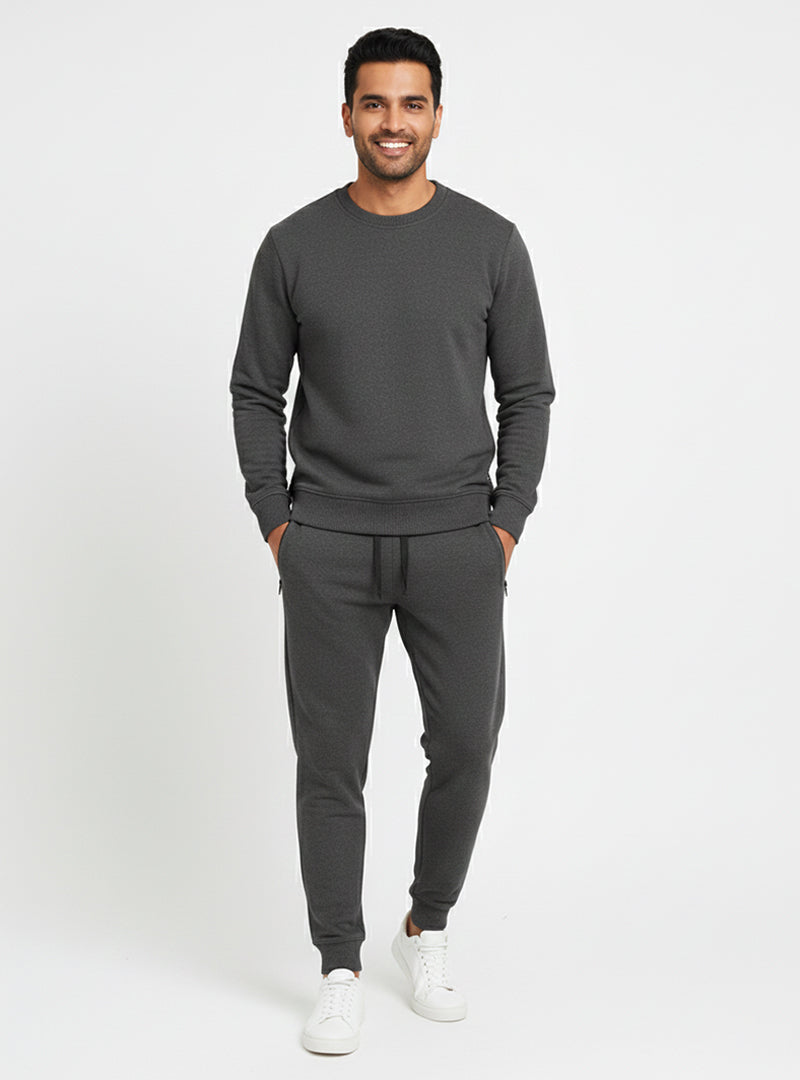 Essential Soft-Touch Crewneck – Minimalist Fleece Series