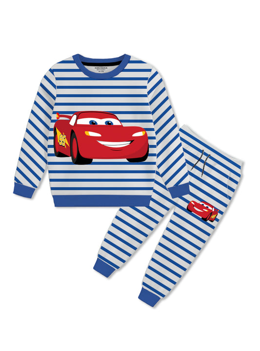 Children’s winter sportswear fleece tracksuit