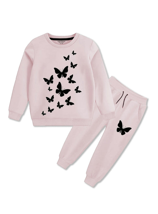 Winter Wear Fleece Tracksuit For Girls