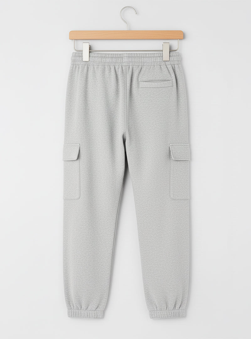 Men's Fleece Cargo – Comfortable Slim Fit Trouser with Pockets for Everyday Wear
