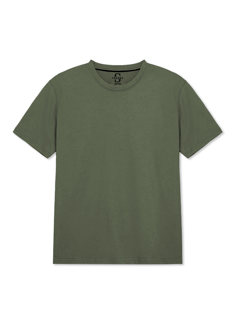 SOFT COTTON ROUND NECK MEN'S T-SHIRT