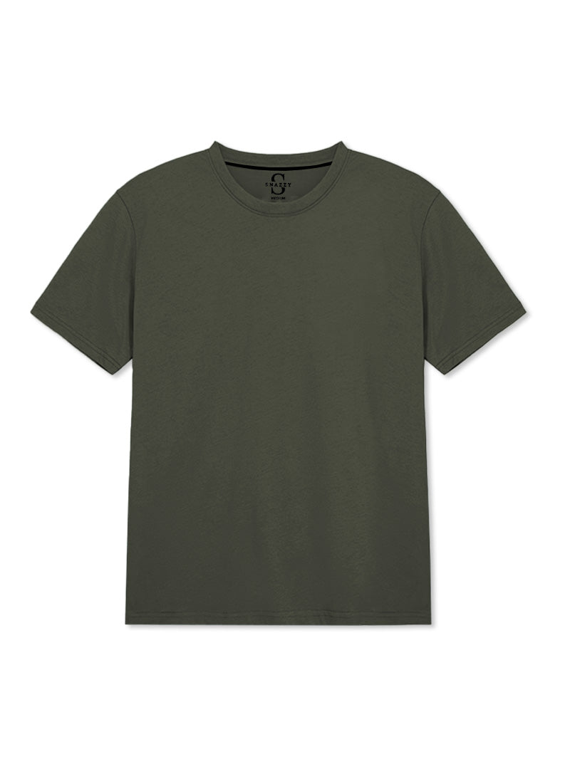 SOFT COTTON ROUND NECK MEN'S T-SHIRT