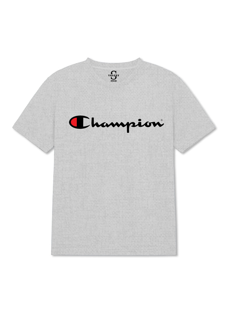 CHAMPION ROUND NECK T-SHIRT BY SNAZZY