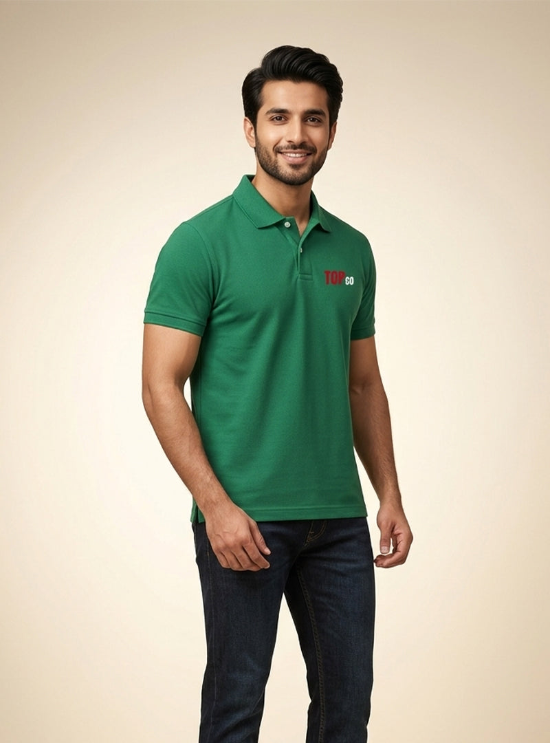 Men Classic Green Polo Tee