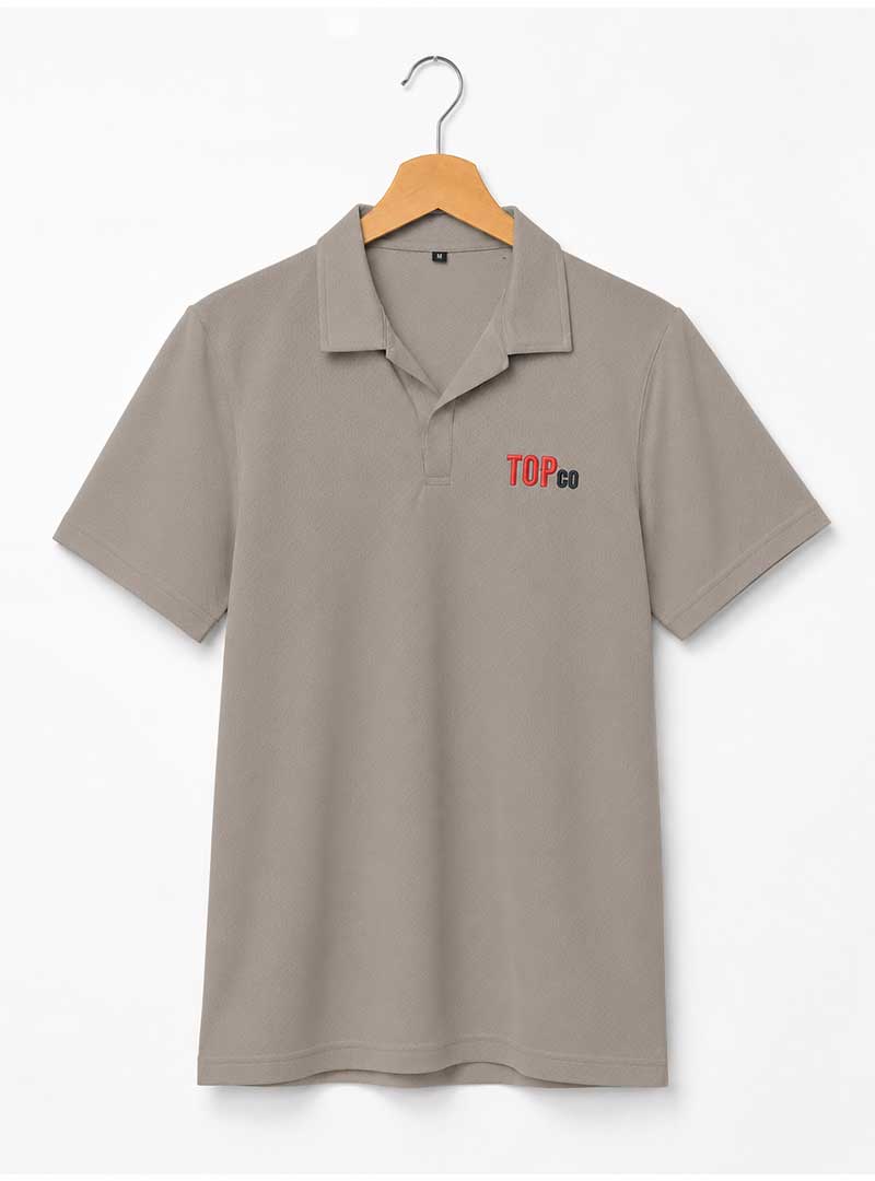 Men’s Stone Beige Collar T-Shirt