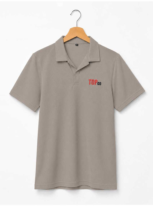 Men’s Stone Beige Collar T-Shirt