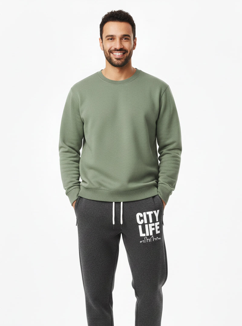 Loose Fit Men's Fleece Sweatshirt