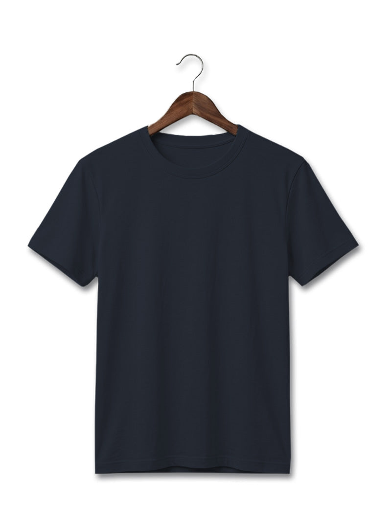 ROUND NECK  MEN'S T-SHIRT BY SNAZZY Nevy