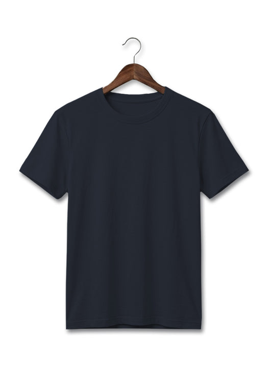 ROUND NECK  MEN'S T-SHIRT BY SNAZZY Nevy