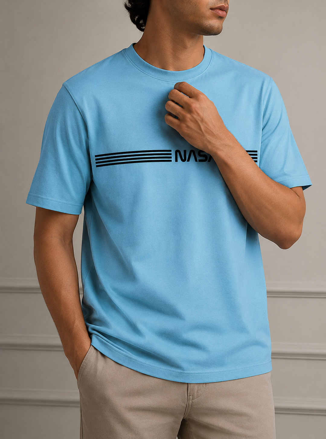 NASA ROUND NECK T-SHIRT BY SNAZZY