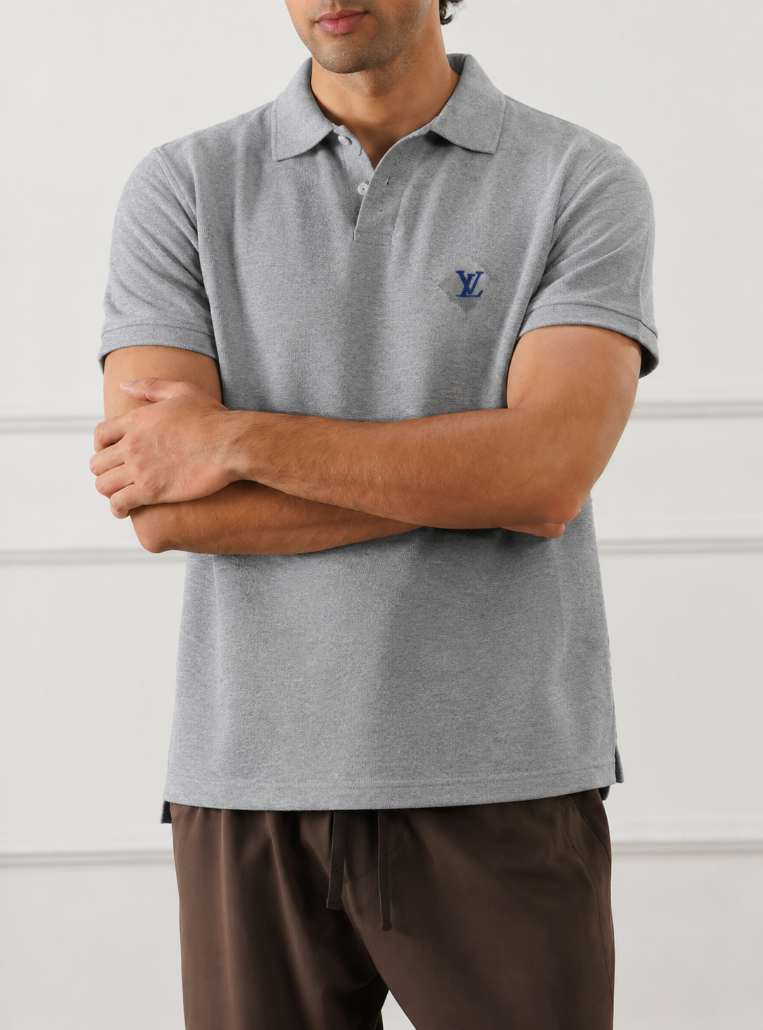 PREMIUM QUALITY MEN'S POLO T-SHIRT Gray