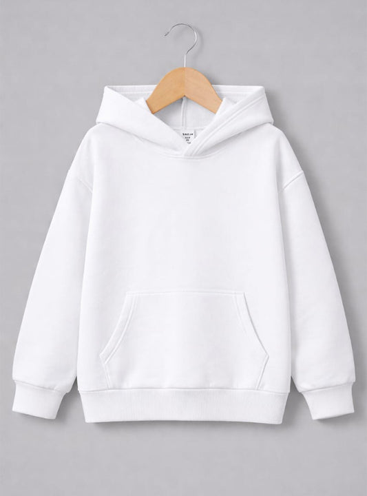 White Classic Pullover Hoodie