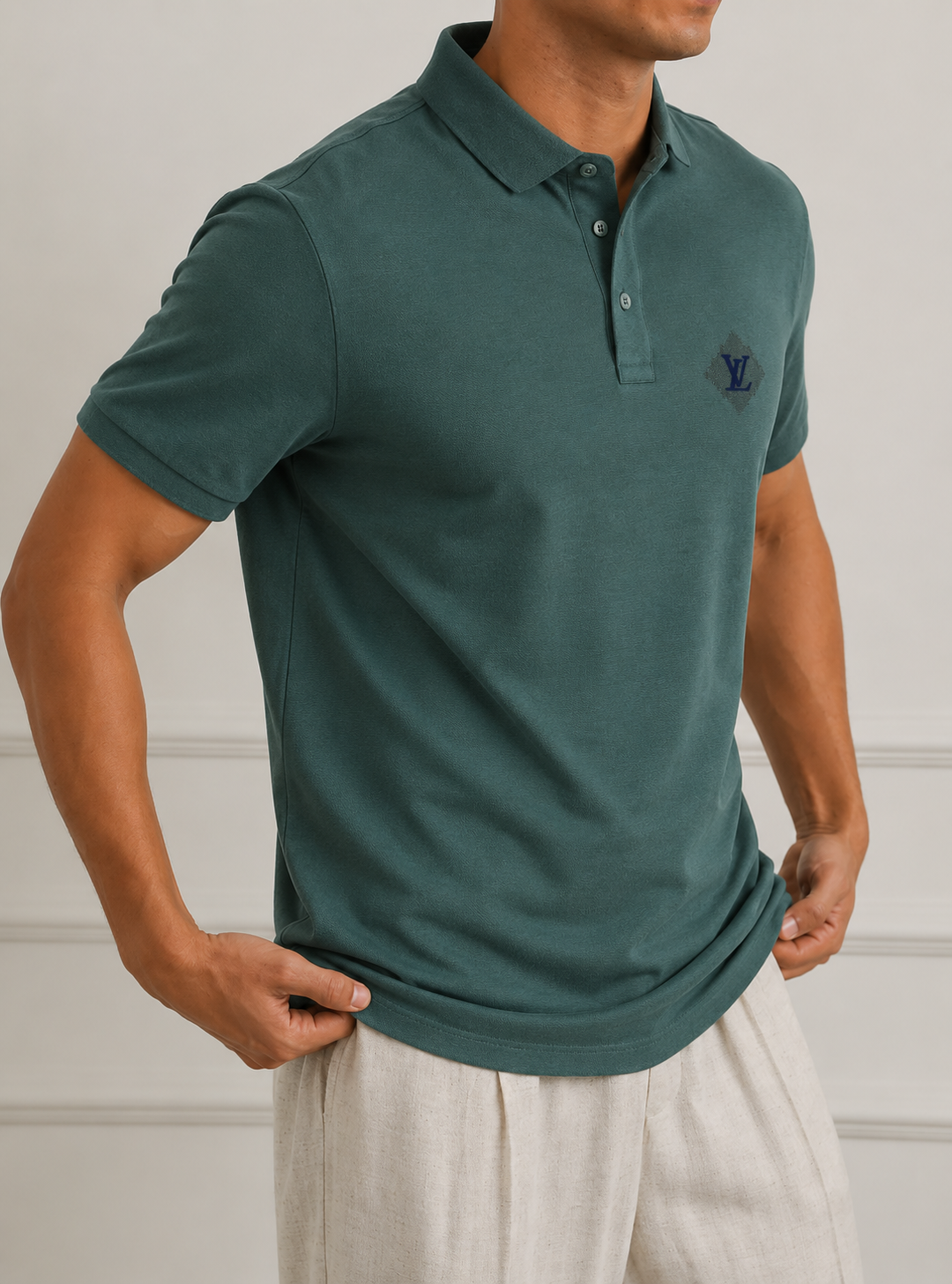 PREMIUM QUALITY MEN'S POLO T-SHIRT Lite Green
