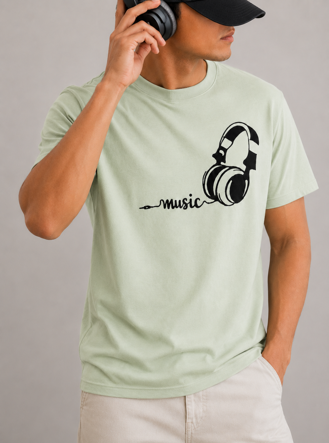 MUSIC ROUND NECK T-SHIRT BY SNAZZY