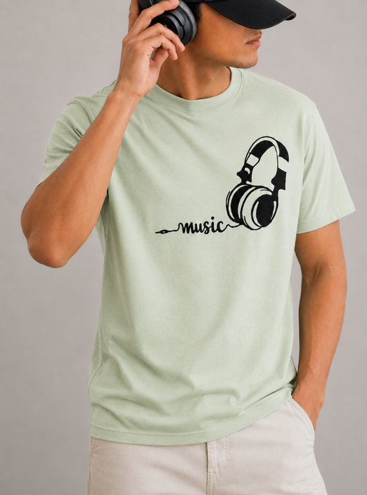 MUSIC ROUND NECK T-SHIRT BY SNAZZY