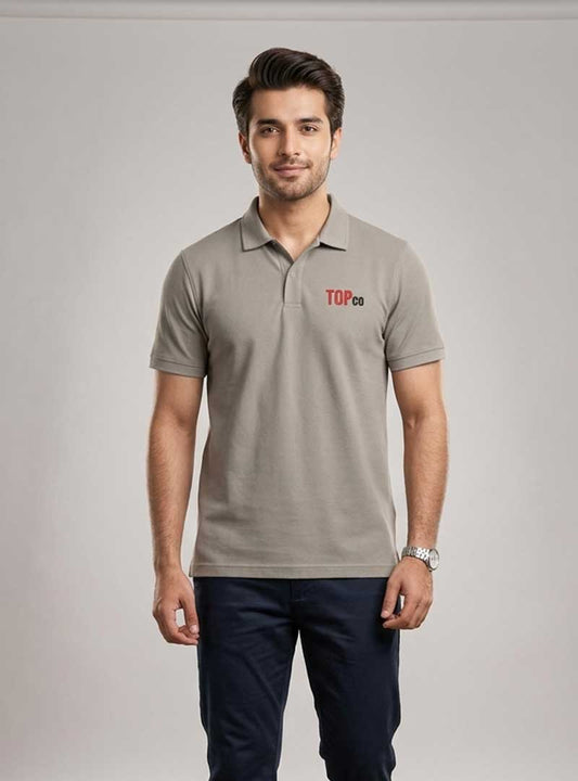 Men’s Stone Beige Collar T-Shirt