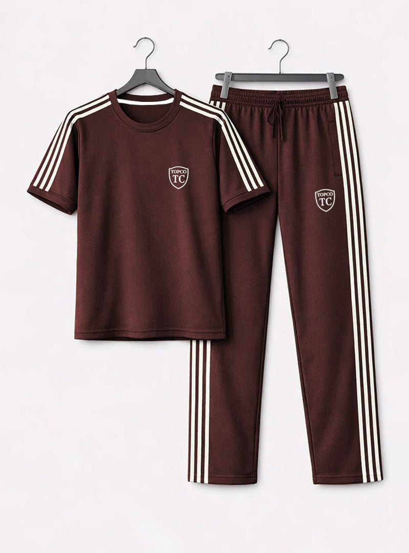 Mens Stripe Panel Tracksuit