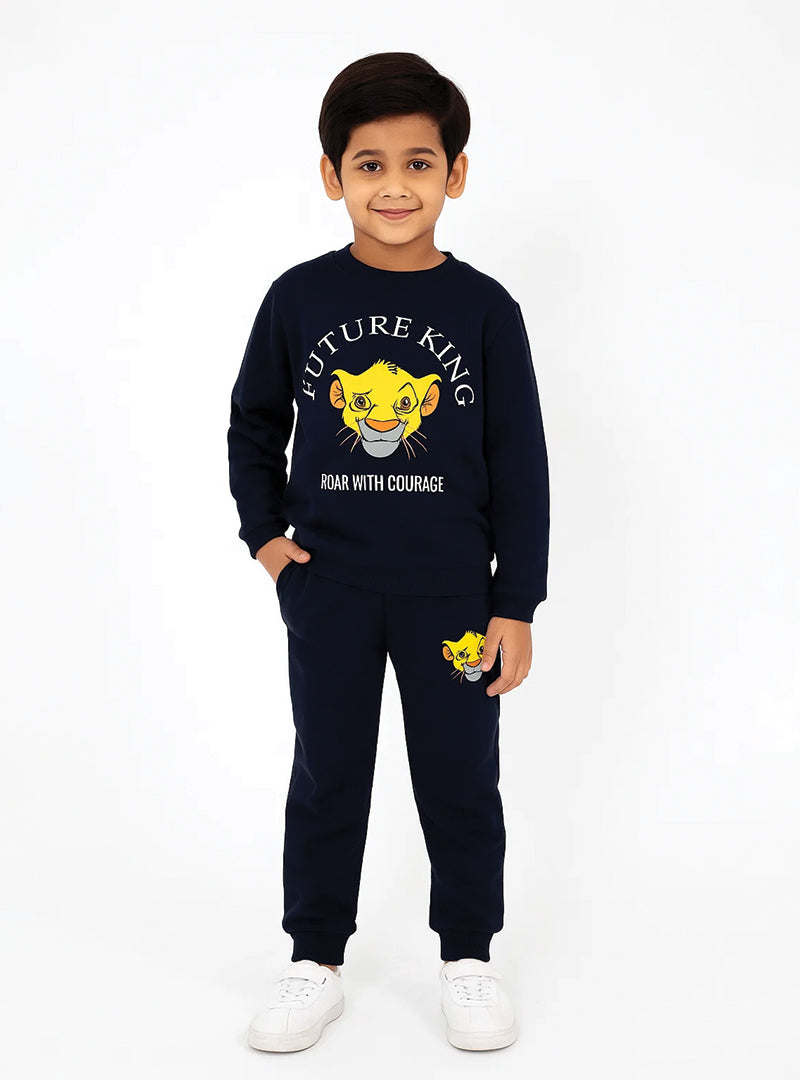 Cozy winter fleece tracksuit for boys