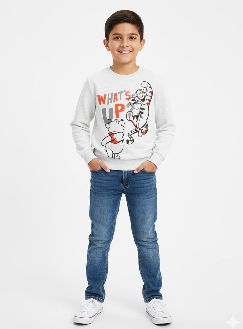 Warm fleece sweatshirt for boys