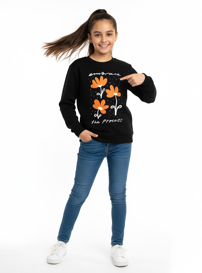 Comfortable fleece sweatshirt for Girls