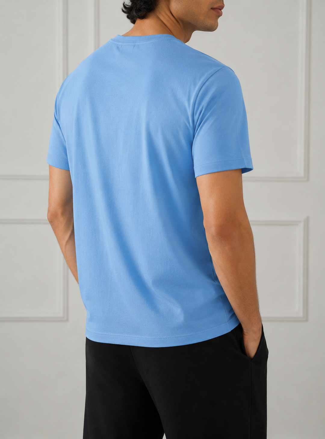 SOFT COTTON ROUND NECK  MEN'S T-SHIRT