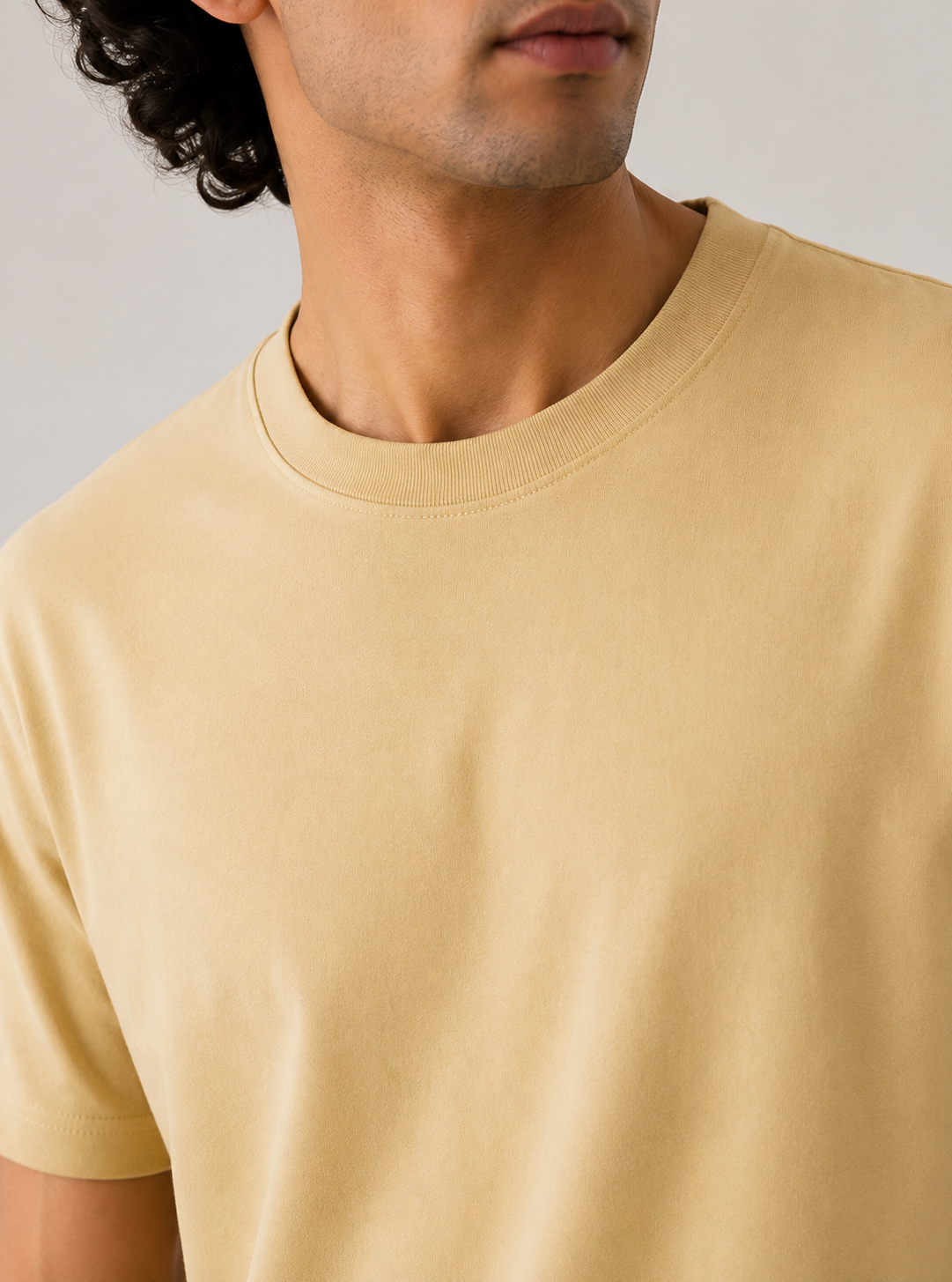 SOFT COTTON ROUND NECK MEN'S T-SHIRT