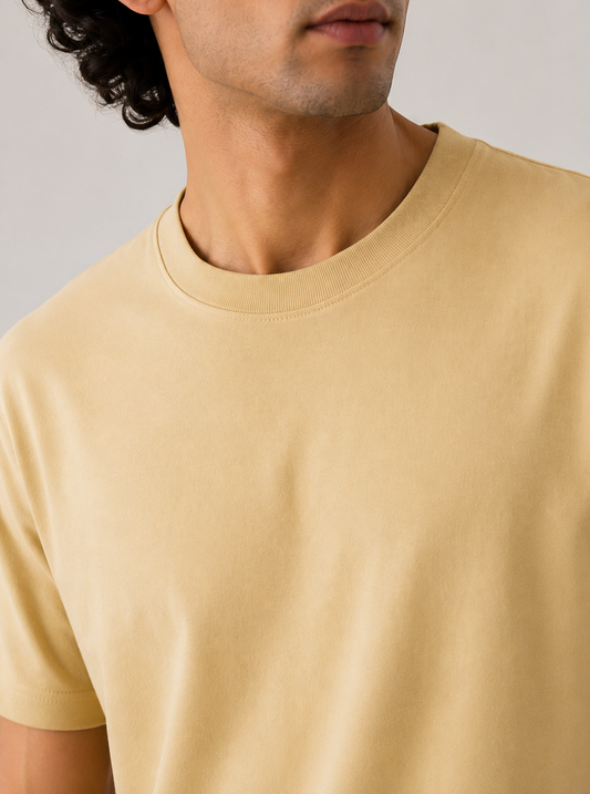 SOFT COTTON ROUND NECK MEN'S T-SHIRT