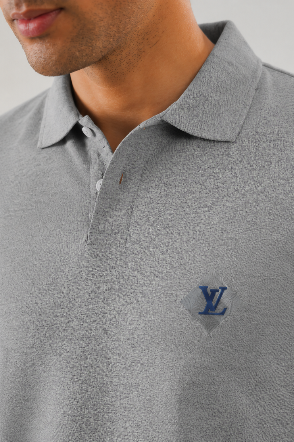 PREMIUM QUALITY MEN'S POLO T-SHIRT Gray