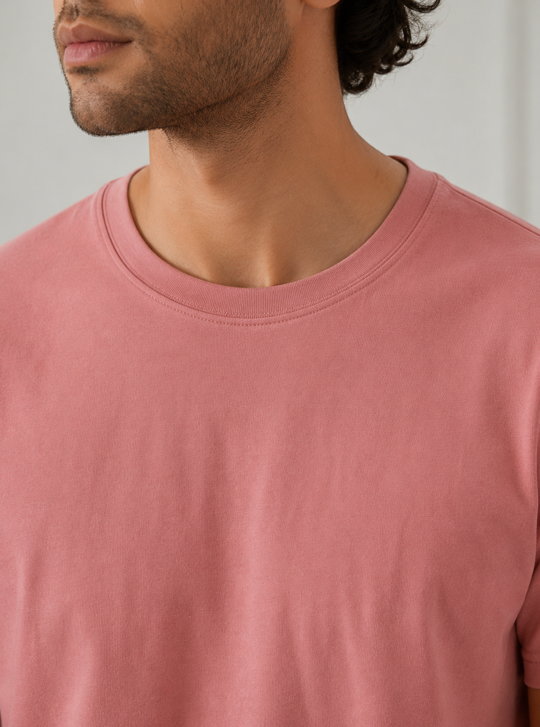 SOFT COTTON ROUND NECK MEN'S T-SHIRT Tonys Pink