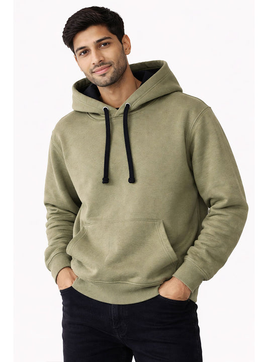 Olive Green Classic Pullover Hoodie