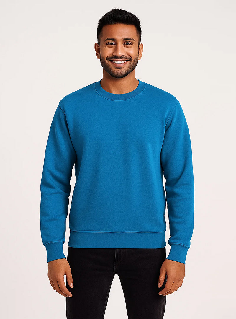Polar Breeze Light Blue Winter Sweatshirt