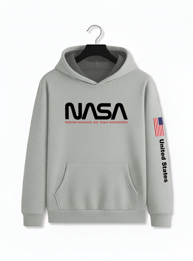 warm fleece pullover men's hoodie 