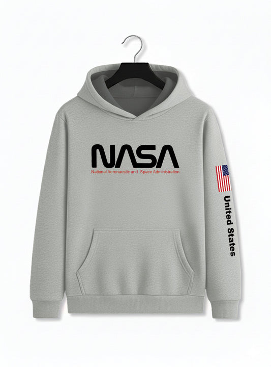 warm fleece pullover men's hoodie 