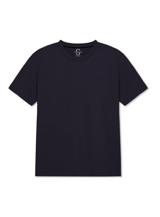 ROUND NECK  MEN'S T-SHIRT BY SNAZZY Nevy