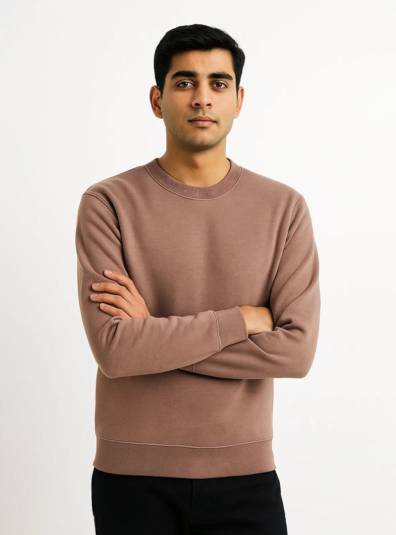 Soft Glow Toast Brown Classic Sweatshirt