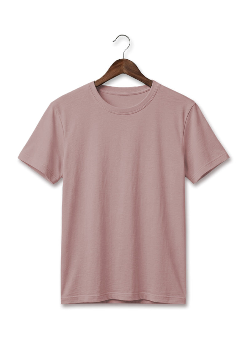 SOFT COTTON ROUND NECK MEN'S T-SHIRT Pink