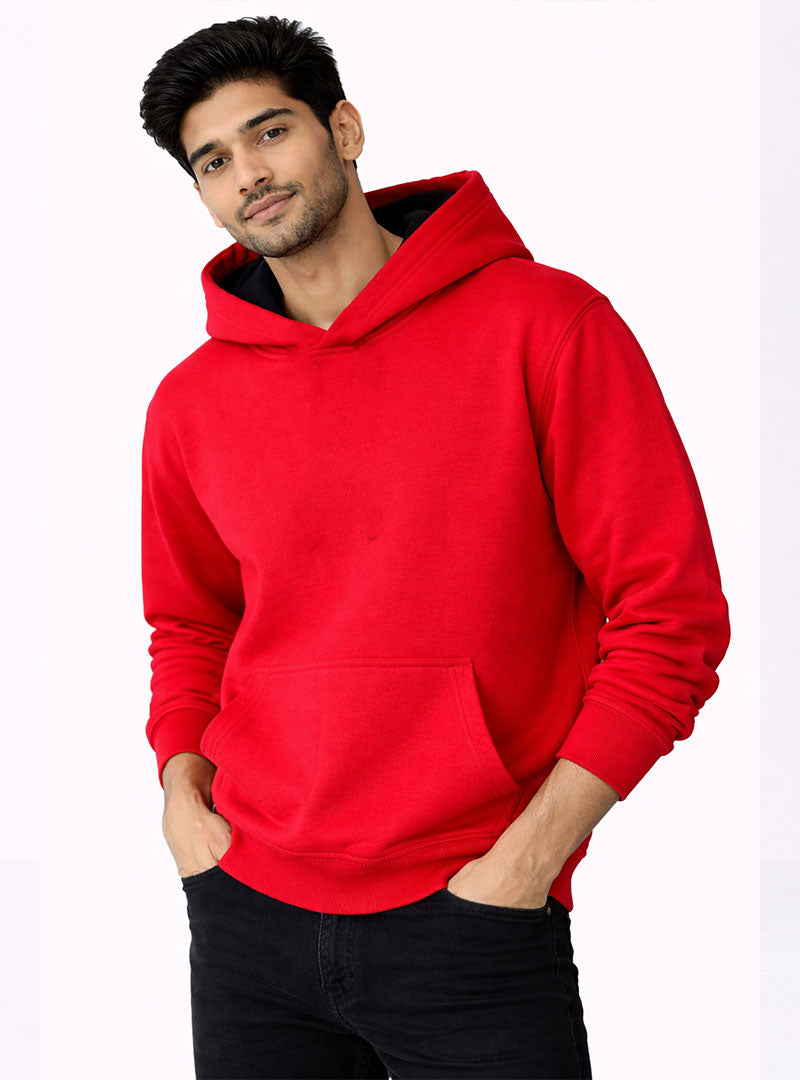 Red Classic Pullover Hoodie
