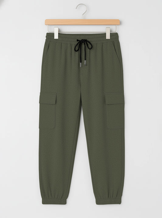 Men's Fleece Cargo Comfortable Trouser
