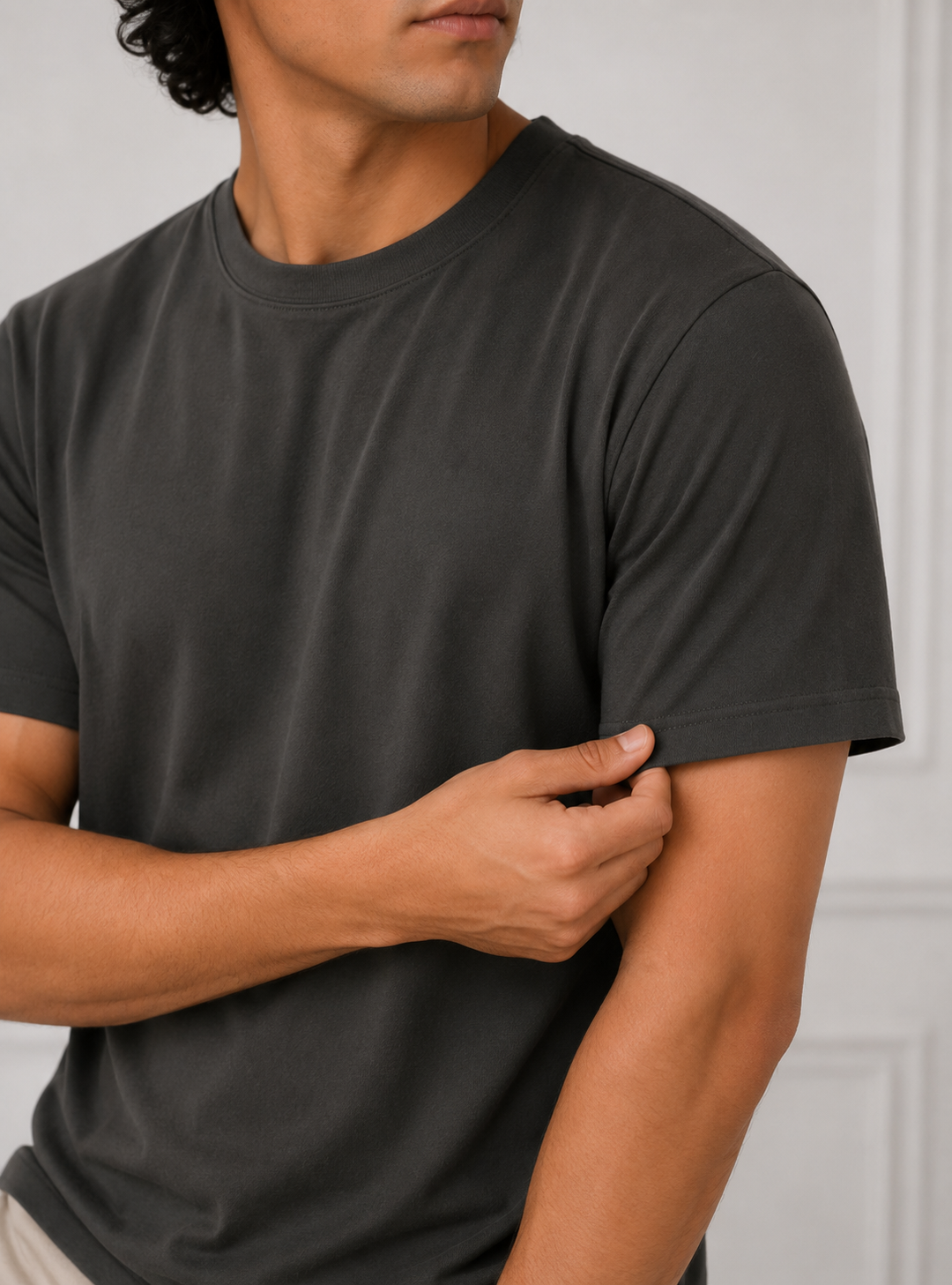 ROUND NECK  MEN'S T-SHIRT BY SNAZZY