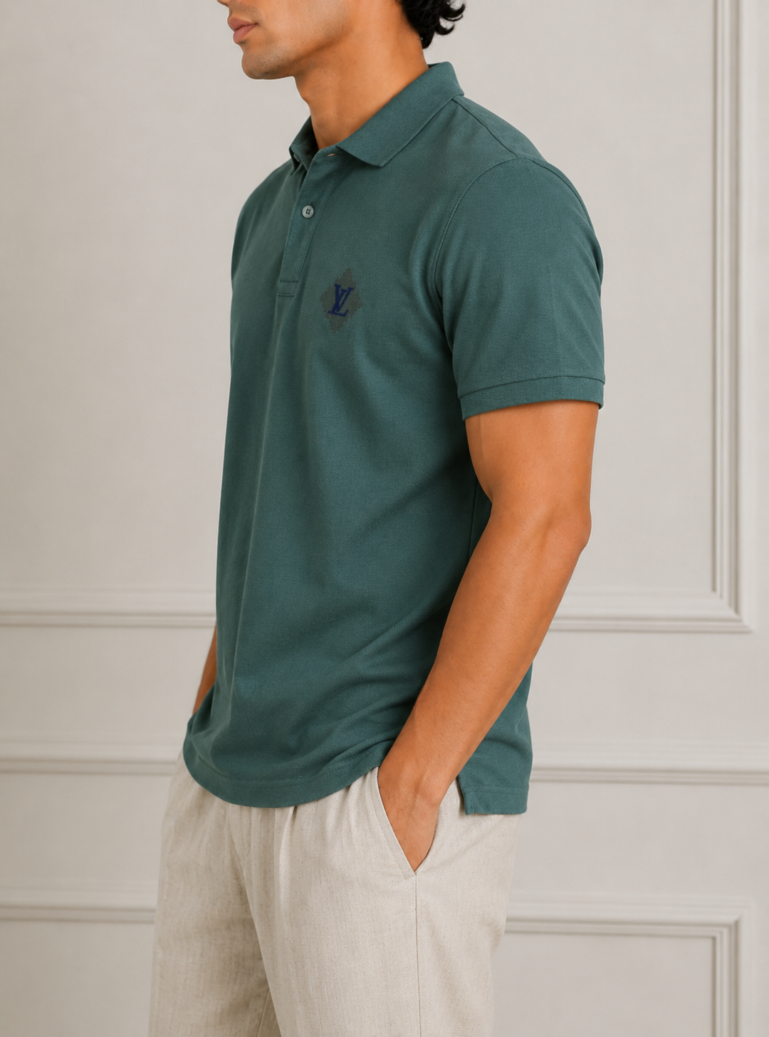 PREMIUM QUALITY MEN'S POLO T-SHIRT Lite Green