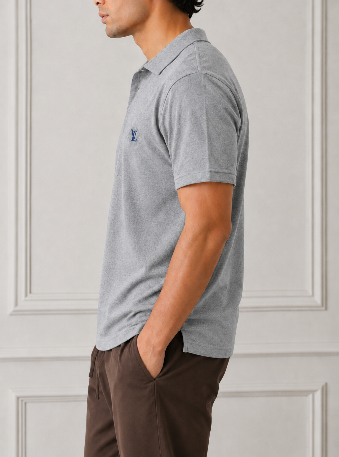 PREMIUM QUALITY MEN'S POLO T-SHIRT Gray