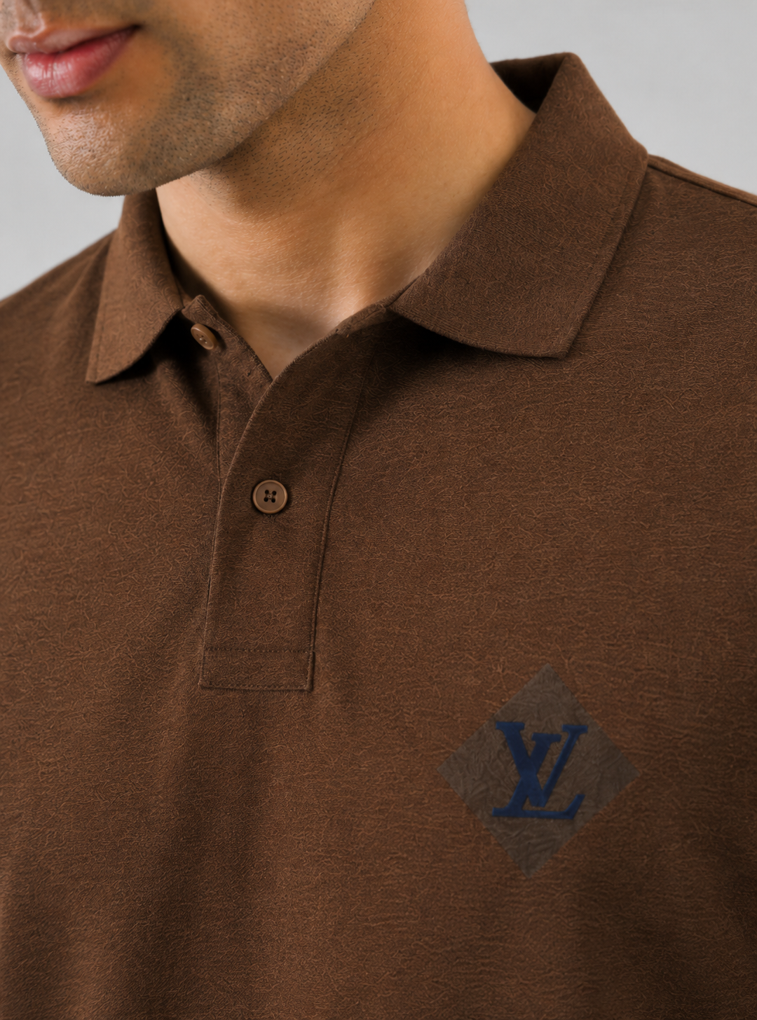 PREMIUM QUALITY MEN'S POLO T-SHIRT Brown