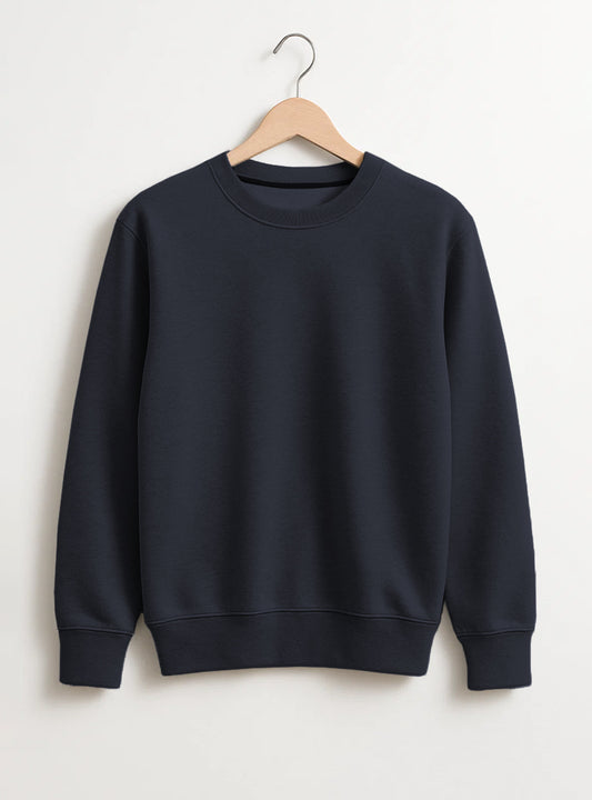 Royal Navy Beige Style Mens Fleece Sweatshirt