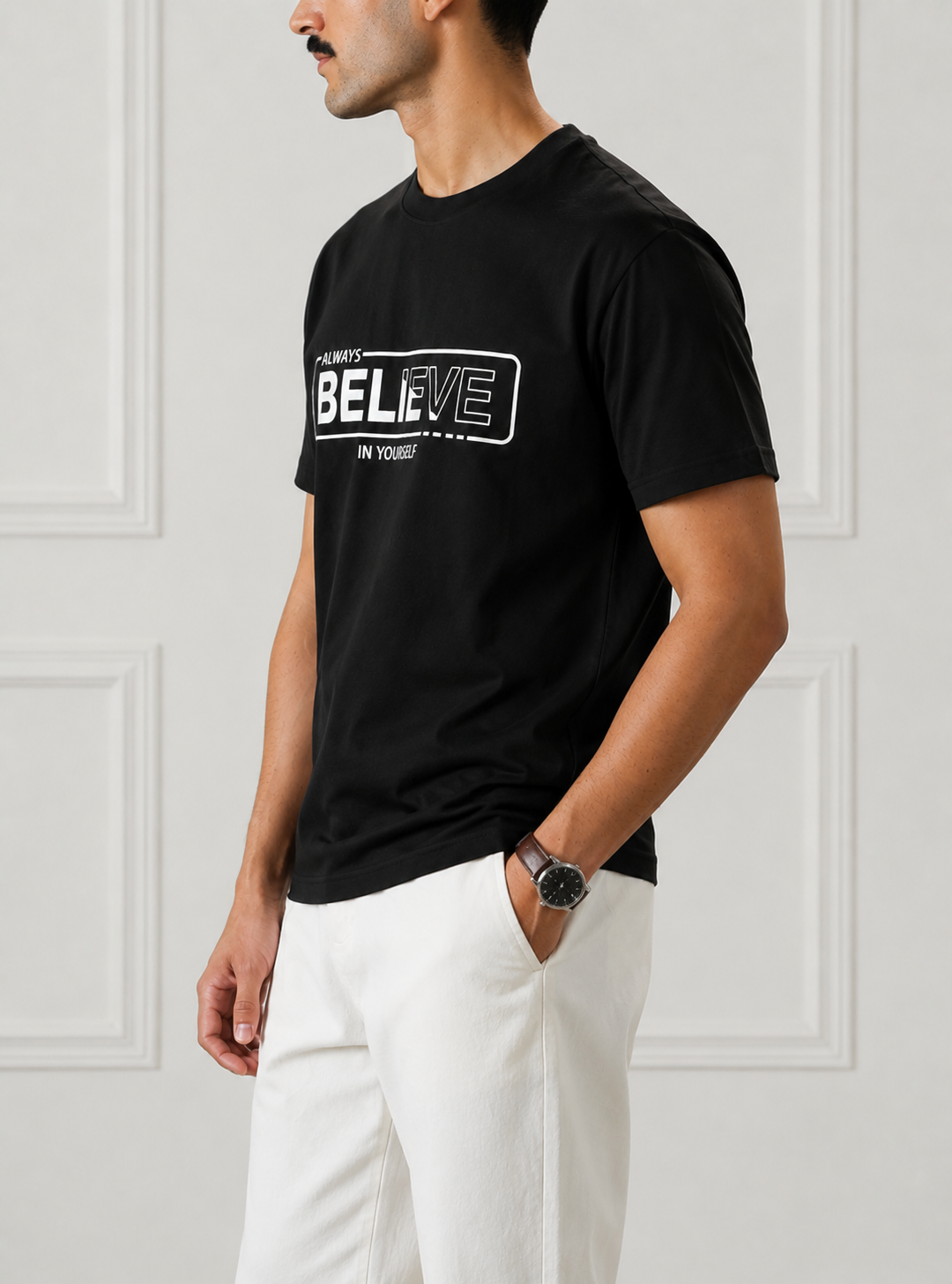 Mens Believe Graphic T Shirt