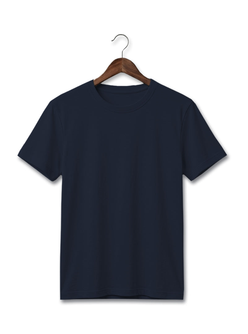 SOFT COTTON ROUND NECK  MEN'S T-SHIRT Nevy Blue