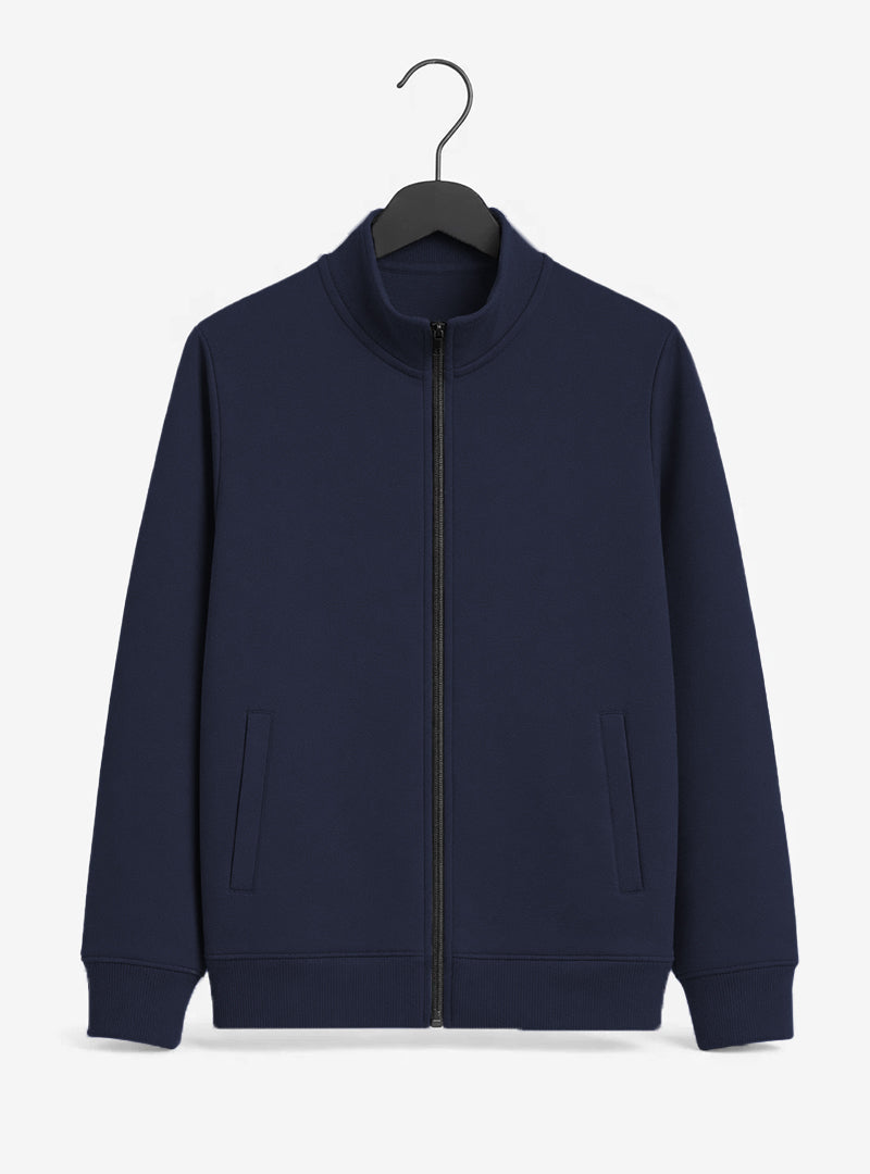 Classic Deep Navy Urban Comfort Fleece Jacket