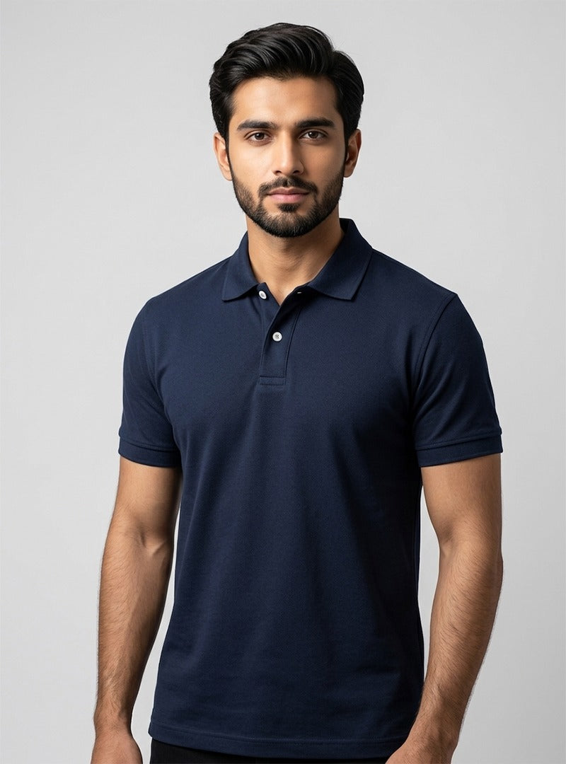Mens Plain Polo T Shirt