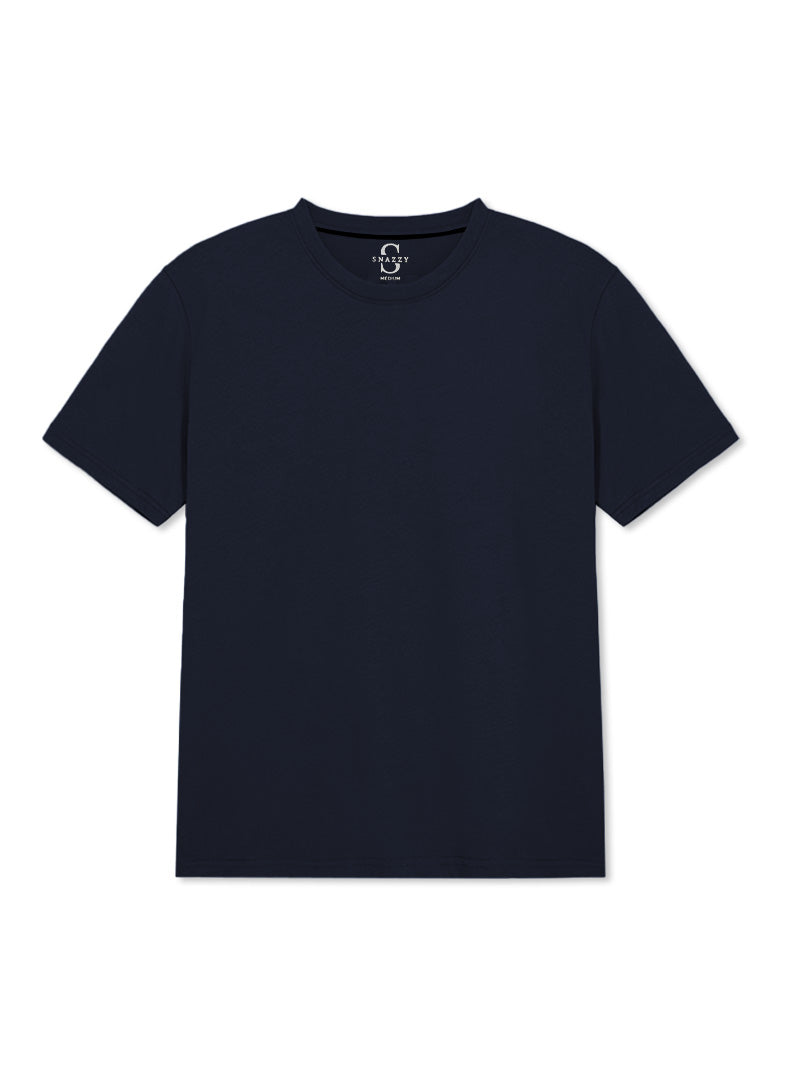 SOFT COTTON ROUND NECK MEN'S T-SHIRT
